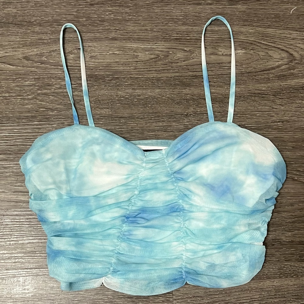 Blue Crop Top